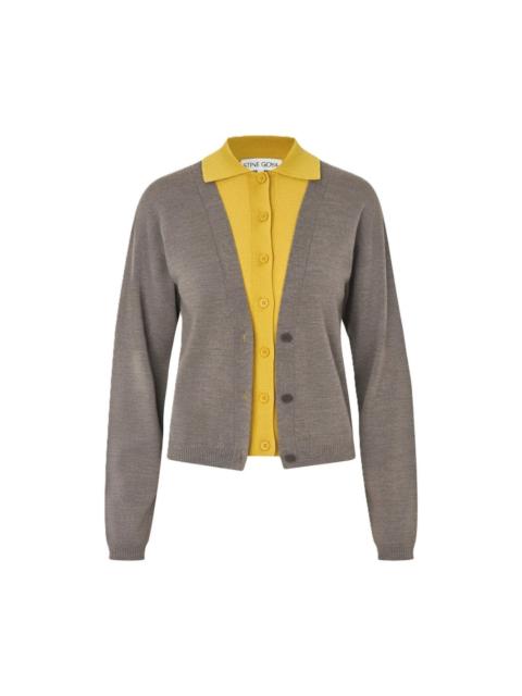 STINE GOYA Layered Long Sleeve Cardigan