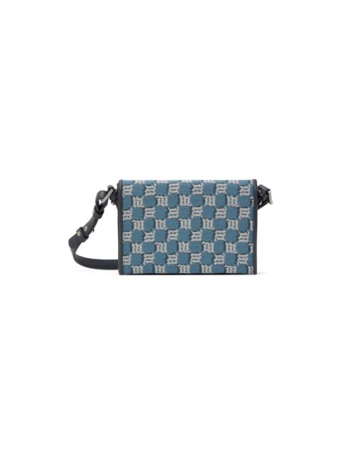 MISBHV Blue Jacquard Monogram Phone Pouch