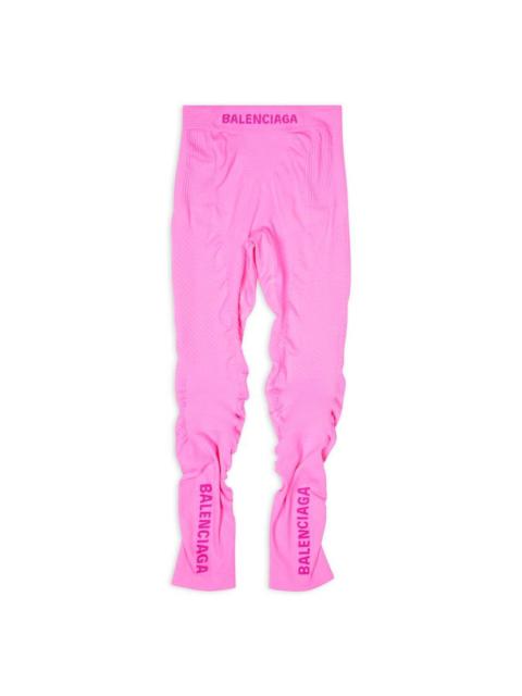 BALENCIAGA Women's Athletic Leggings in Neon Pink