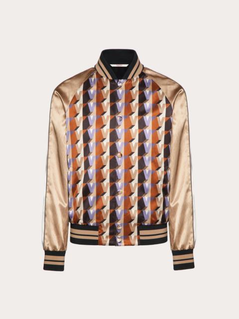 3DREAM VALENTINO VISCOSE AND COTTON BOMBER JACKET