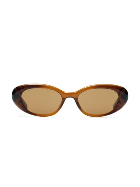 KENDRA SCOTT Oval Herringbone Sunglasses