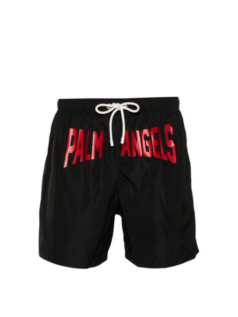 PA City logo-print swim shorts