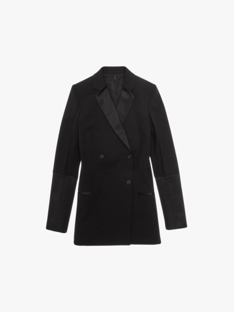 Helmut Lang DOUBLE-BREASTED TUXEDO BLAZER