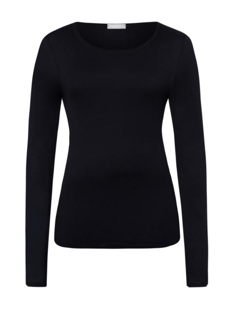 HANRO Ultralight Fitted Cotton Round Neck Top