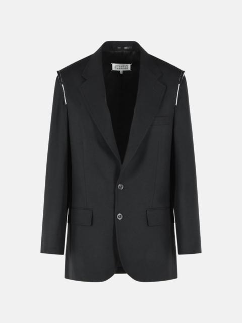 Maison Margiela BLACK VIRGIN WOOL BLAZER