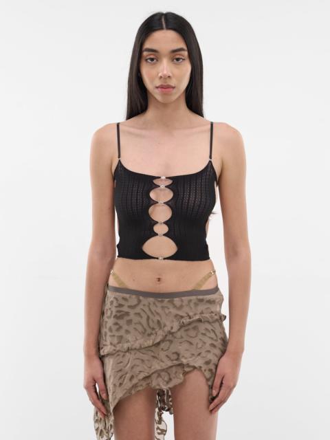 RUI Onyx Sheer String Tank Top