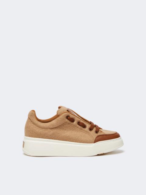 Max Mara MAXIWK Water-repellent camel sneakers - CAMEL