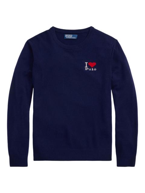 Polo Ralph Lauren Men's The I Heart Polo Cashmere Sweater - Navy Combo