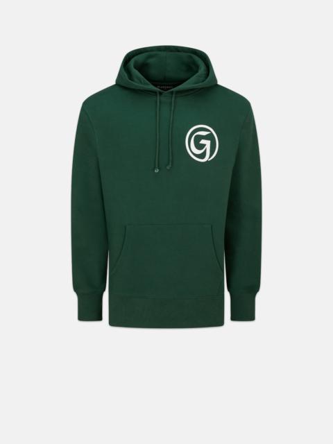 GLOVERALL Unisex 'G' Print Hoodie Green