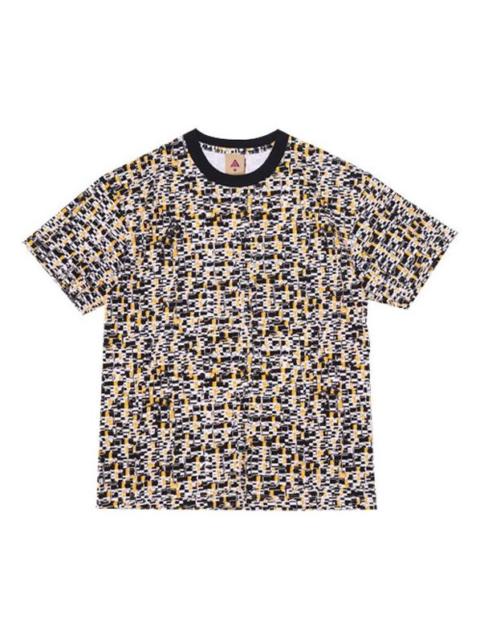 Nike Men's Nike ACG Retro Hand Painted Printing Short Sleeve Black Gray T-Shirt 'String Black' CV1536-221