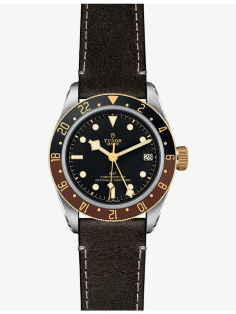 TUDOR M79833MN-0003 Black Bay GMT S&G Stainless-Steel and Leather Automatic Watch
