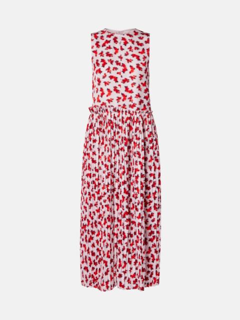 Jil Sander Floral pleated midi dress