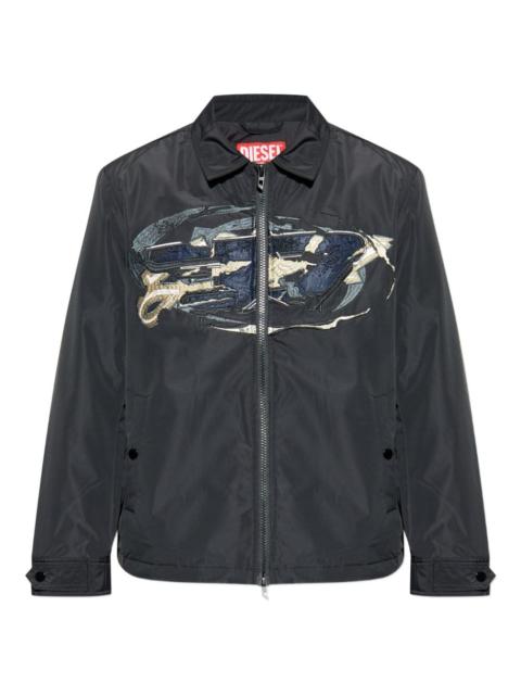 Diesel embroidered panel jacket