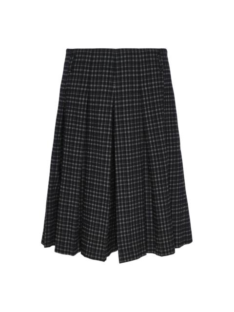 pushBUTTON Navy Gray Check Bermuda Pants