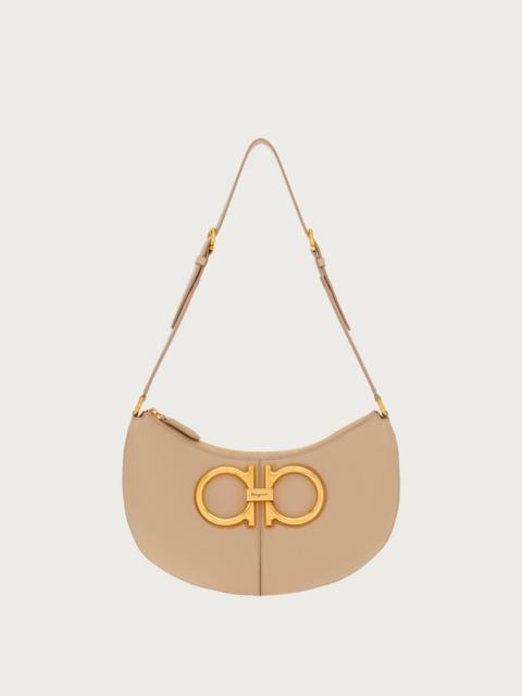 FERRAGAMO MAXI GANCIO SHOULDER BAG