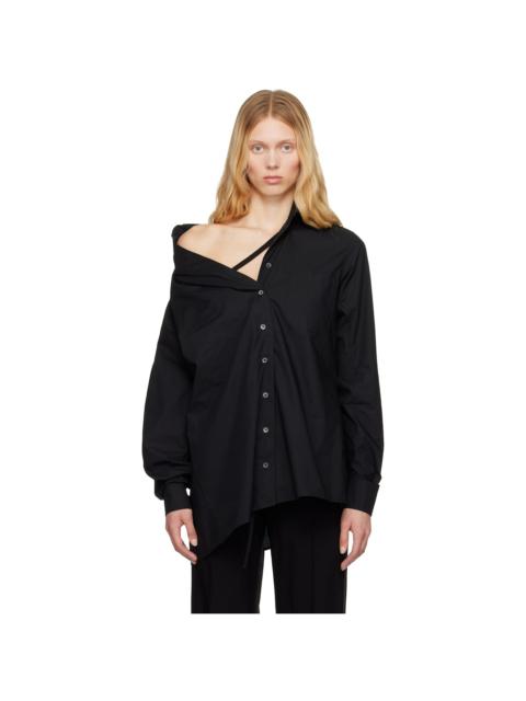 Black Daria Drop Shoulder Shirt