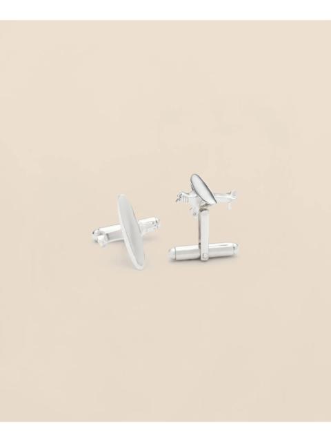 Brooks Brothers Sterling Silver Rhodium-Plated Airplane Cufflinks