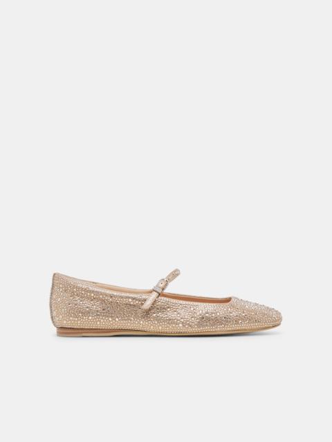 dolce vita REYES CRYSTAL BALLET FLATS LIGHT GOLD CRYSTAL
