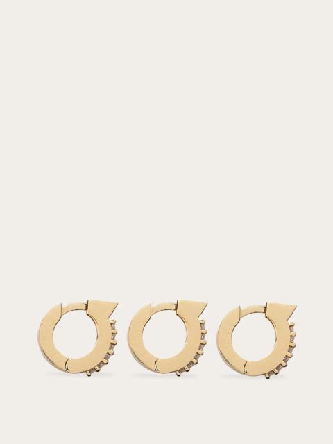 Gancini mini earrings set