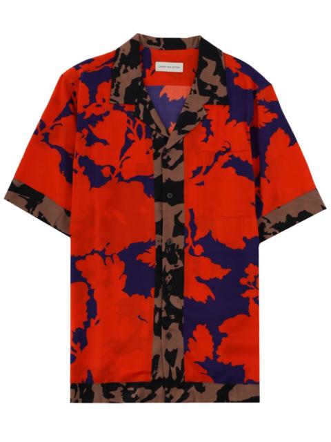 Dries Van Noten CAMICIA CARLTONE CON STAMPA FLOREALE