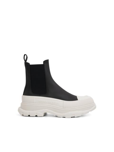 Alexander McQueen Tread Slick Ankle Boot in Black/White