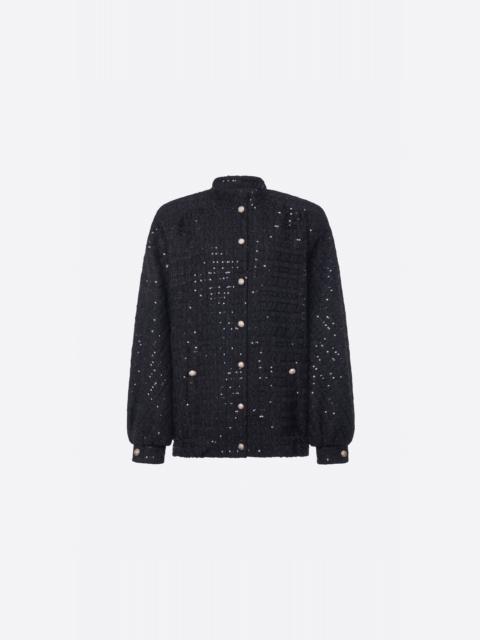 Alessandra Rich SEQUIN TWEED BLOUSON