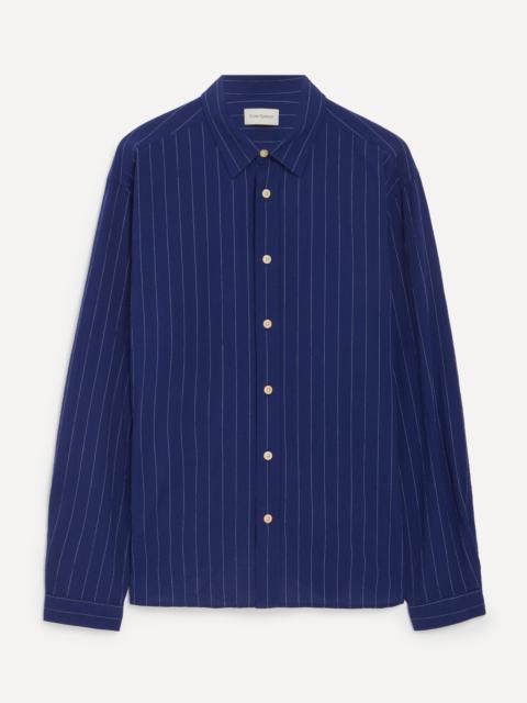Oliver Spencer Atlanta Long-Sleeve Patterson Blue Shirt
