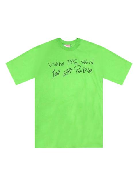 Supreme Buju Banton Wake The World Tee 'Green'