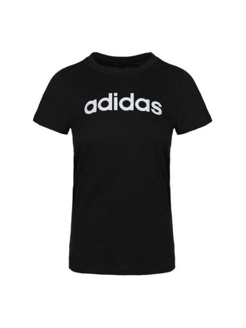 adidas (WMNS) adidas Sports Stylish Short Sleeve 'Black White' DP2361