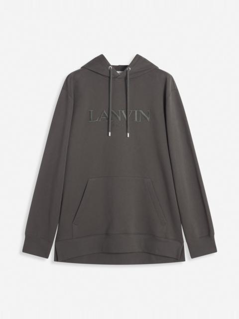 Lanvin OVERSIZED LANVIN PARIS EMBROIDERED HOODIE