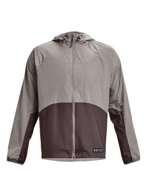 Under Armour Under Armour Rush Woven Full-Zip Jacket 'Taupe Brown' 1377181-294