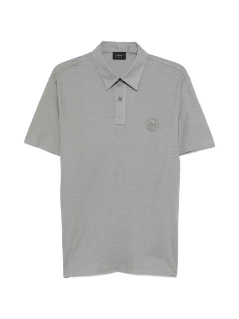 Brioni logo-embroidered polo shirt