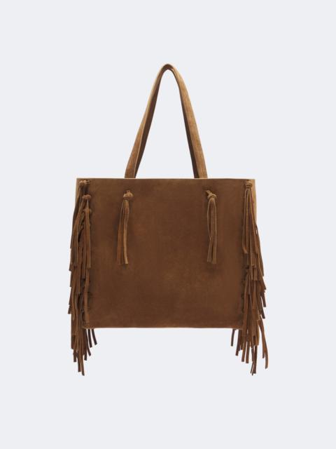NILI LOTAN Joni fringed suede tote bag