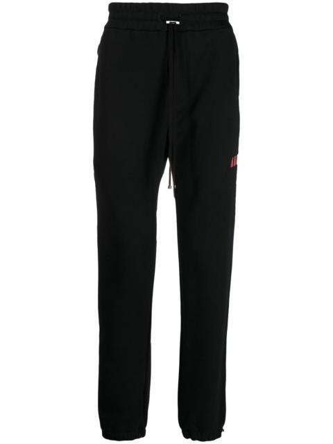 AMIRI logo-embroidered cotton track pants