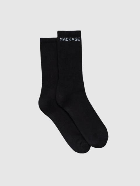 MACKAGE WOODS Stretch Cotton Logo Socks