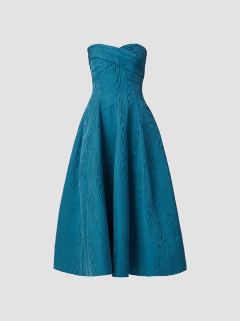 Shoshanna Women's Wastson Moire´ Strapless Cocktail Dress - Topaz