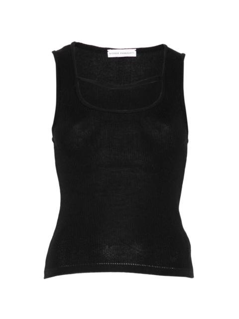 NICCOLÒ PASQUALETTI Corda ribbed tank top