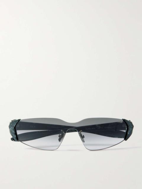 DiorBay M1U Aviator-Style Acetate Sunglasses
