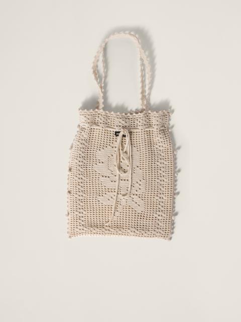 Miu Miu Crochet cotton bag