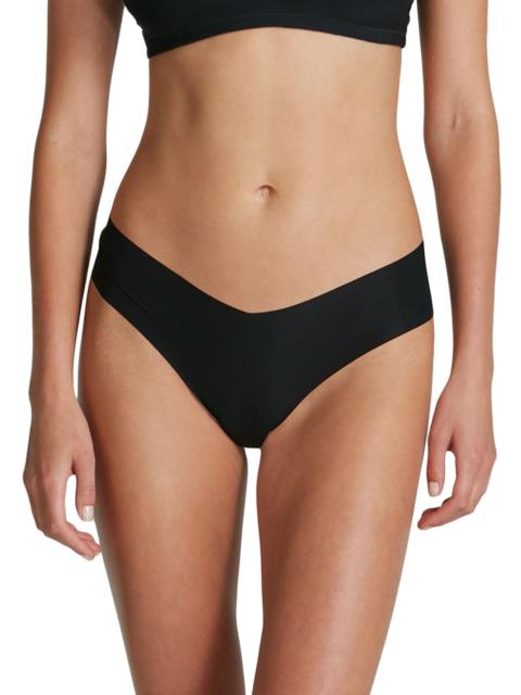 commando Women's Invisible Rib Seamless Thong - Black