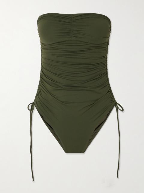 MELISSA ODABASH Sydney Strapless Ruched Swimsuit