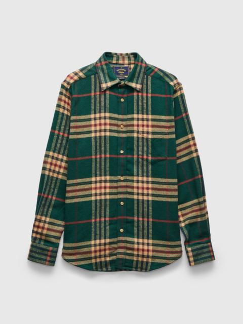 Portuguese Flannel Cervo Button-Up Shirt in Green