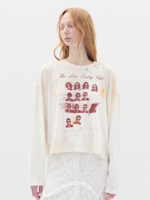 Ann Demeulemeester Nikita Relax Fit Long Sleeve Boxy T-Shirt