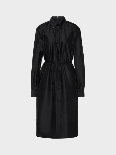 Maison Margiela Virgin Wool Midi Shirt Dress