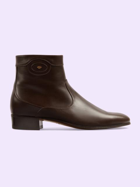 GUCCI Men's ankle boot with Double G detail