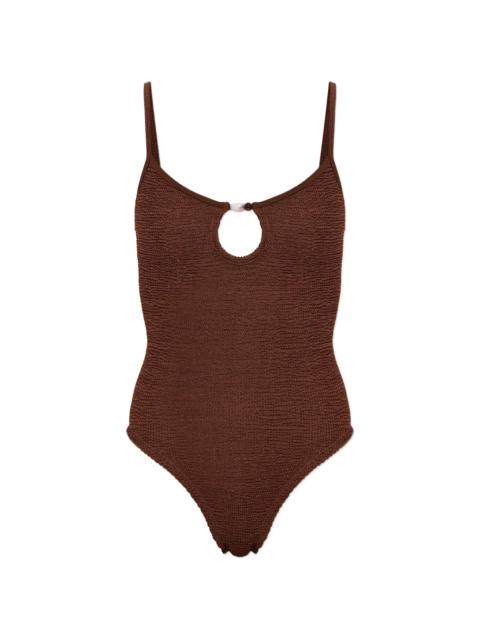 Hunza G Hunza G Mia Beaded Crinkle Swimsuit