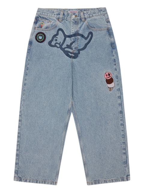 ICECREAM appliqué jeans