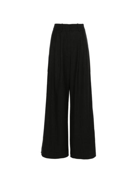THE MANNEI side vented wide-leg trousers