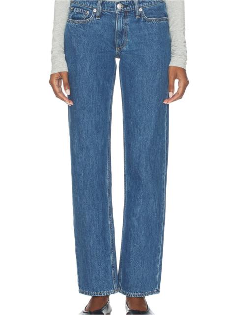 rag & bone Harlow Low Rise Full Straight Jeans