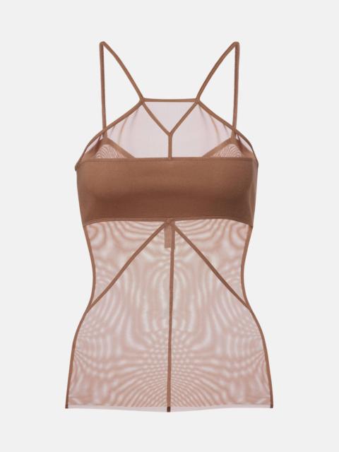 Rick Owens SL Combo semi-sheer top